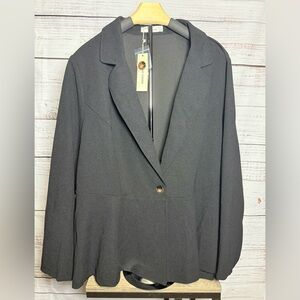 Chic Black Women's Suit Jacket